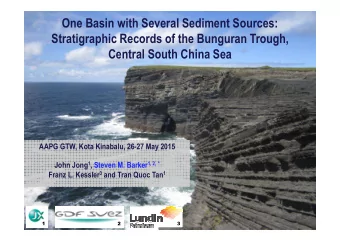 One Basin with Several Sediment Sources:  Stratigraphic Records of the Bunguran Trough,  Central