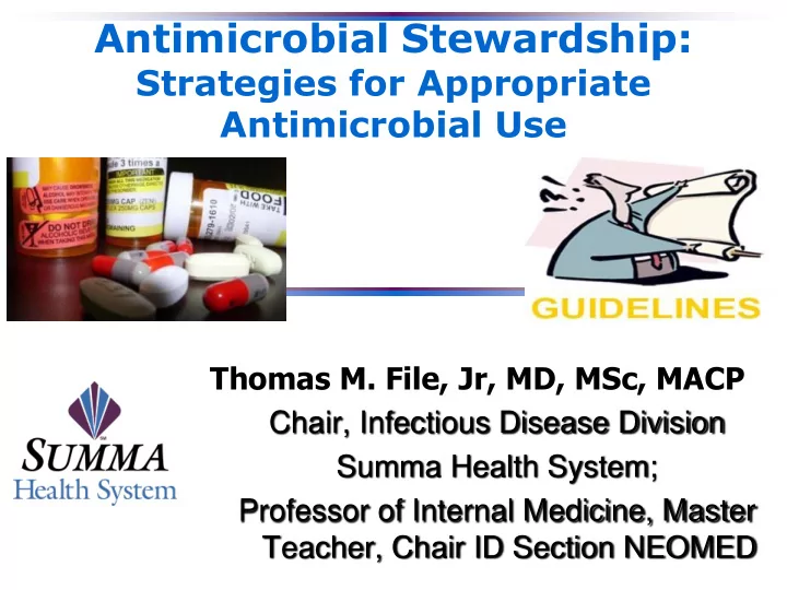 antimicrobial stewardship