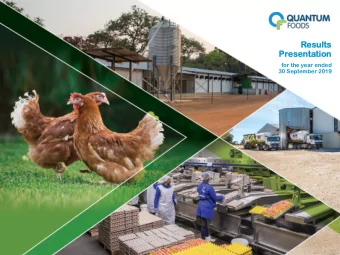 Results  lts  Presenta  entation  tion  for the year ended  30 September 2019  Agen  enda  da