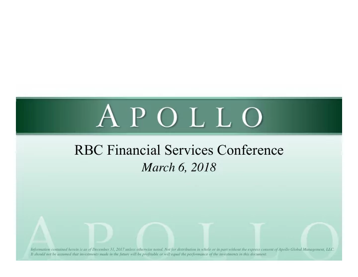 rbc financial services conference