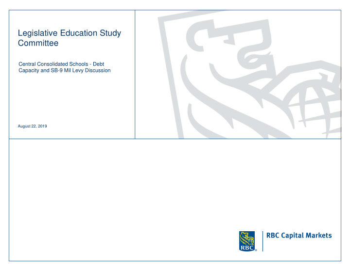 legislative education study committee