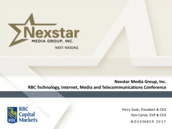 Nexstar Media Group, Inc.  RBC Technology, Internet, Media and Telecommunications Conference  Perry