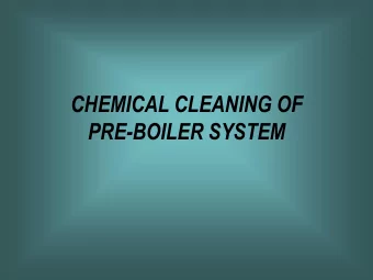 PRE-BOILER SYSTEM  OBJECTIVES  To remove dirt ,oil ,grease etc., from Condensate ,Feed  water, Drip