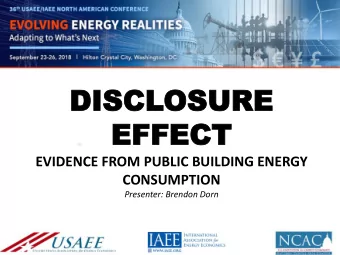 EFFE  EFFECT  CT  EVIDENCE FROM PUBLIC BUILDING ENERGY  CONSUMPTION  Presenter: Brendon Dorn  BACK