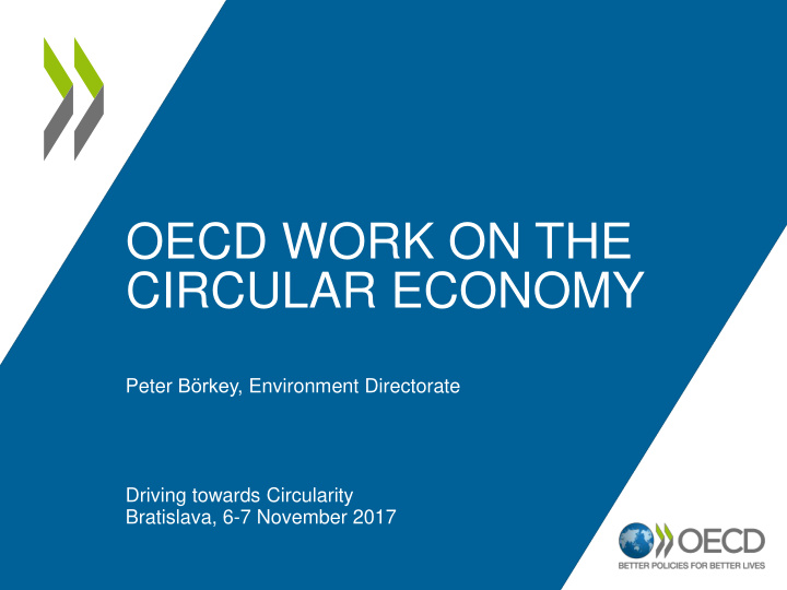 oecd work on the