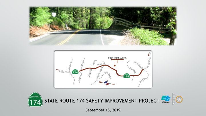 state route 174 safety improvement project