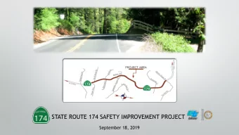 STATE ROUTE 174 SAFETY IMPROVEMENT PROJECT  September 18, 2019  Board of Supervisors Resolution