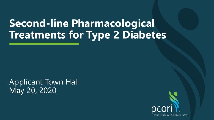 second line pharmacological treatments for type 2 diabetes