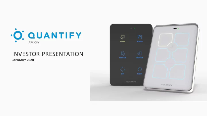 investor presentation