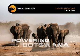 Investor Presentation  June 2018  Disclaimer  1 These presentation slides and the accompanying