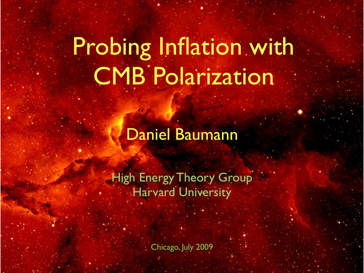 probing inflation with cmb polarization