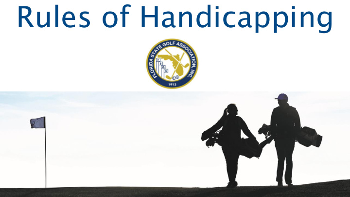 rules of handicapping