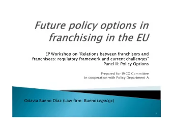 Franchisor, stronger: guardian formula  Franchisee, weaker: dependent on formula