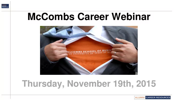 mccombs career webinar