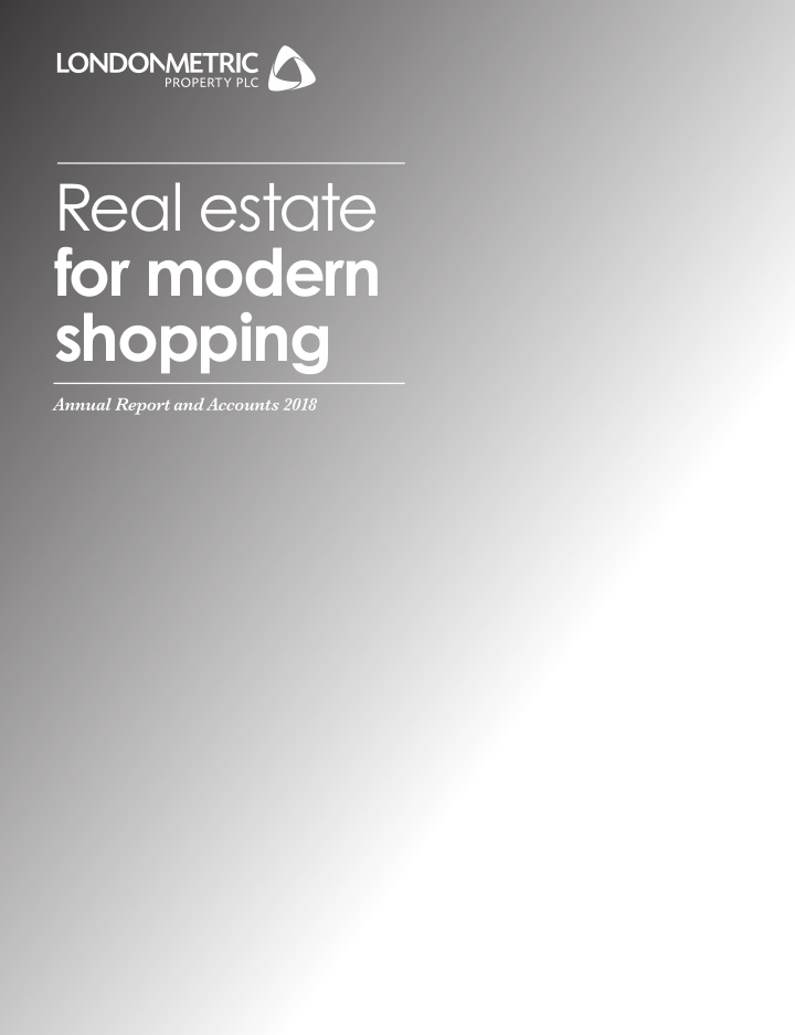 real estate for modern shopping