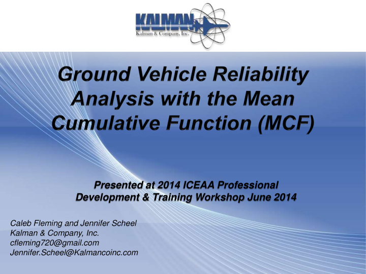presented at 2014 iceaa professional development training
