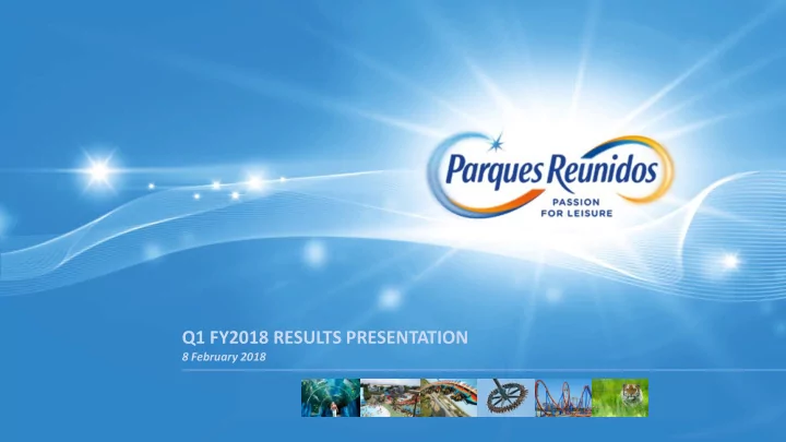 q1 fy2018 results presentation