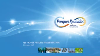 Q1 FY2018 RESULTS PRESENTATION  8 February 2018  Good start of the year  Delivered strong