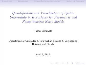 Quantification and Visualization of Spatial  Uncertainty in Isosurfaces for Parametric and