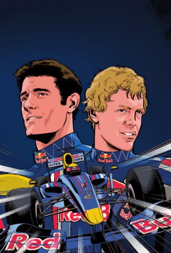 RACING  SEASON 2009  STARRING:  Mark Webber  Car 14  Sebastian Vettel  Car 15  INTRODUCING:  The