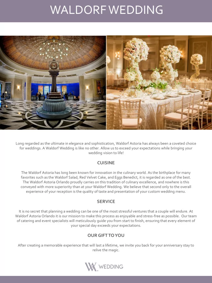 waldorf wedding