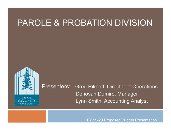 parole probation division
