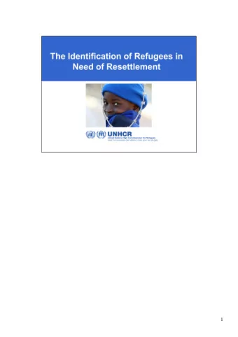 1 This presentation :   Reviews the identification process .   Introduces tools and methods