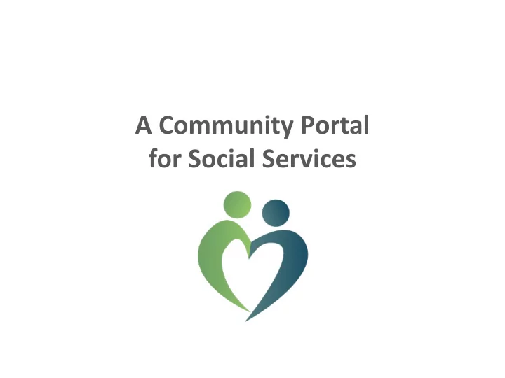 for social services