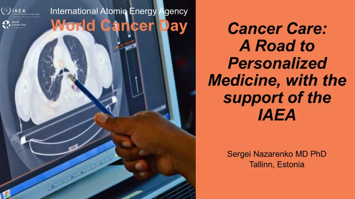 cancer care a road to personalized medicine with the