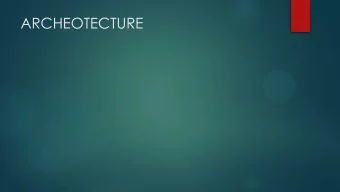 ARCHEOTECTURE  FIRMITAS, VENUSTAS, UTILITAS  ROMAN AMPHITHEATRE IN SARAGOSSA  COPERTURA