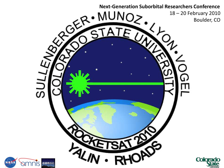 next generation suborbital researchers conference 18 20