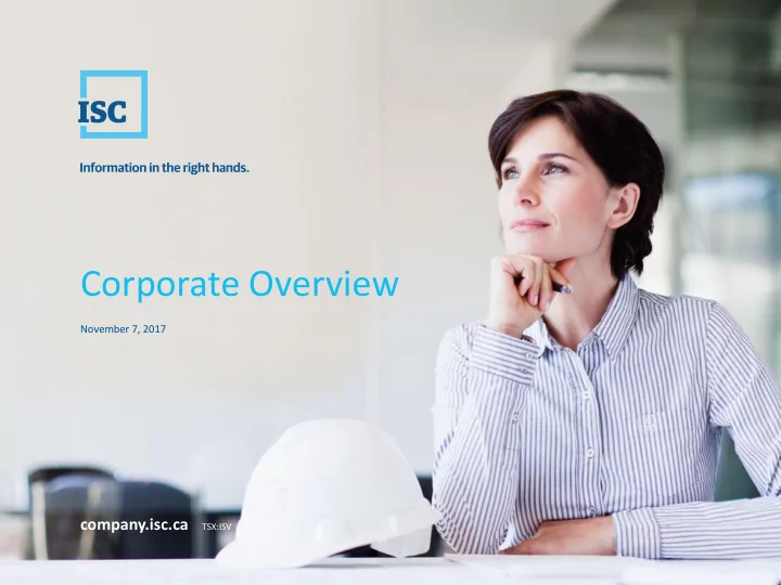 corporate overview