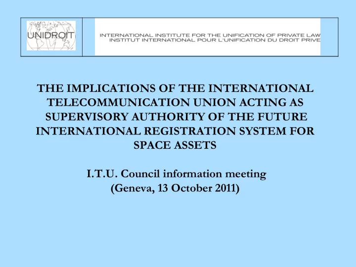 the cape town convention regimen