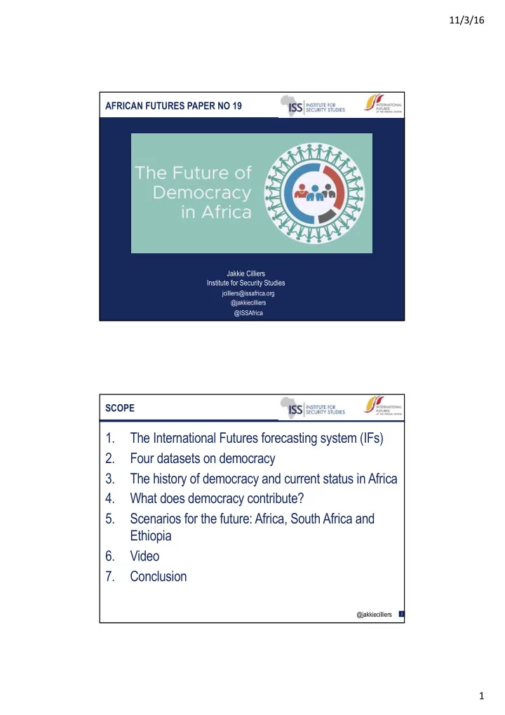 1 the international futures forecasting system ifs 2 four
