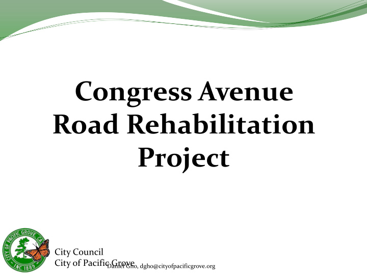 congress avenue road rehabilitation