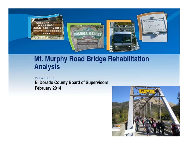 mt murphy road bridge rehabilitation analysis