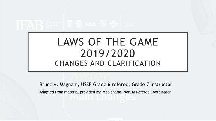 laws of the game 2019 2020