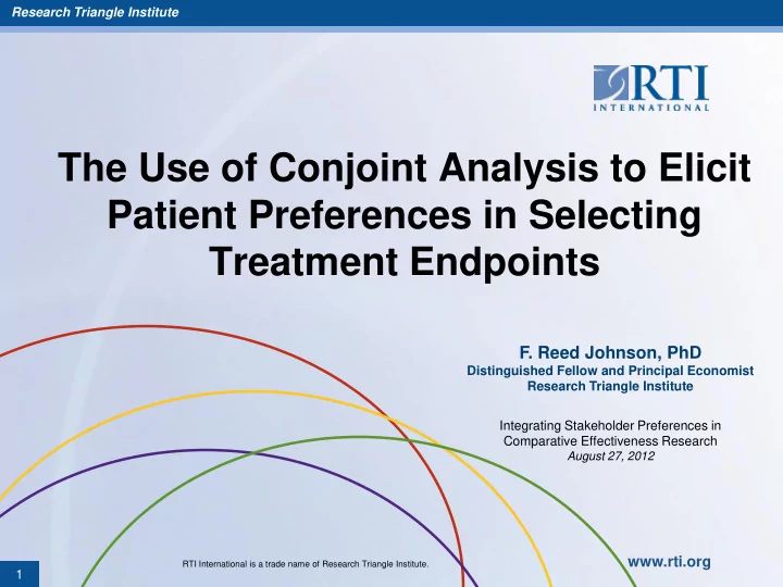 patient preferences in selecting