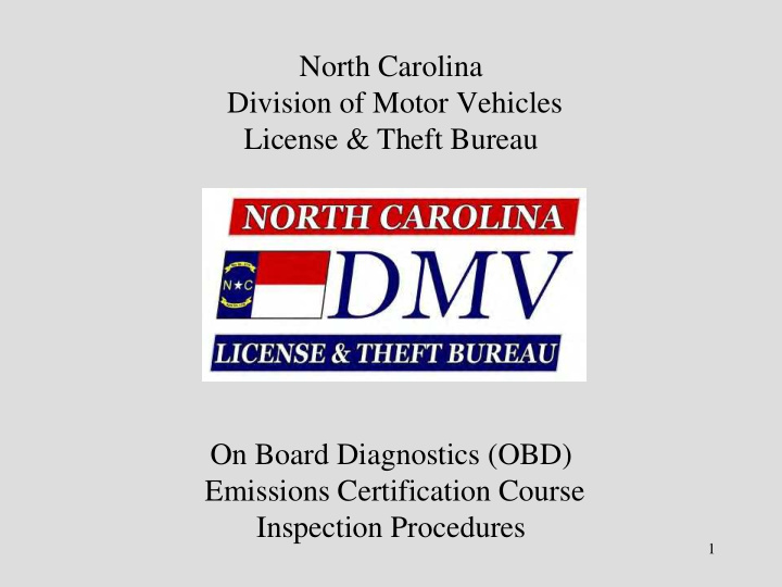 north carolina division of motor vehicles license theft