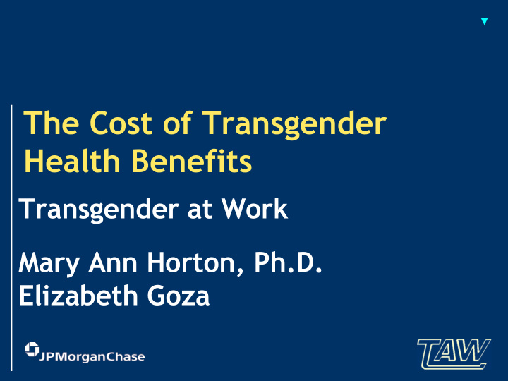 the cost of transgender health benefits