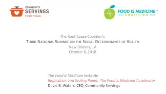 About Community Servings Community Servings is a Boston-  based  not-for-profit organization with