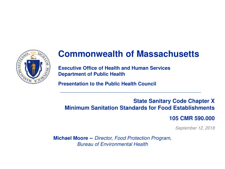 commonwealth of massachusetts