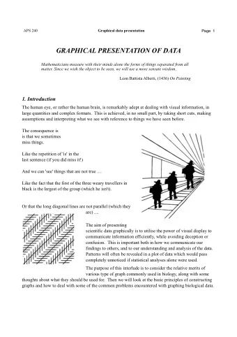 GRAPHICAL PRESENTATION OF DATA  Mathematicians measure with their minds alone the forms of things