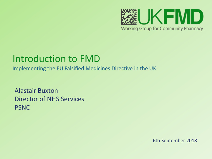 introduction to fmd