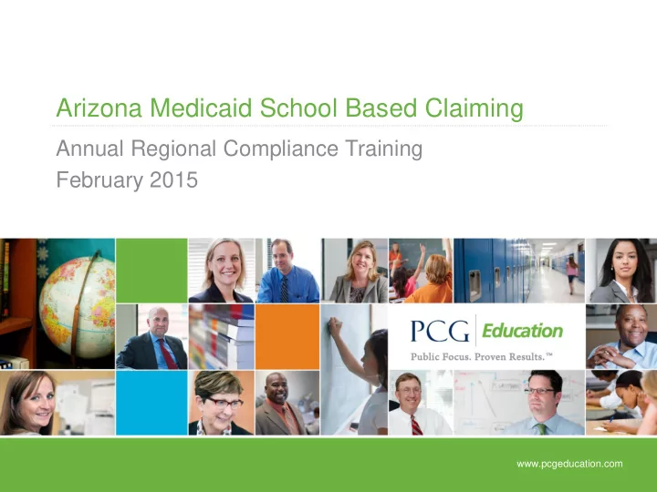 arizona medicaid school based claiming
