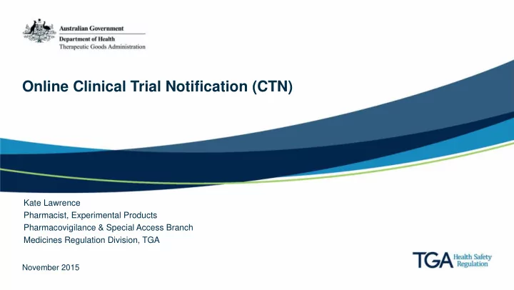 online clinical trial notification ctn