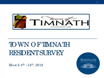 T  OWN OF  T  I  MNAT  H  RE  SI  DE  NT  SU  RVE  Y Ma rc h 4 th  14 th , 2018  2  Me tho do lo