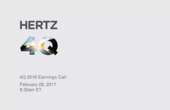 February 28, 2017  8:30am ET  1  4Q  Safe Harbor Statement  Certain statements made within this