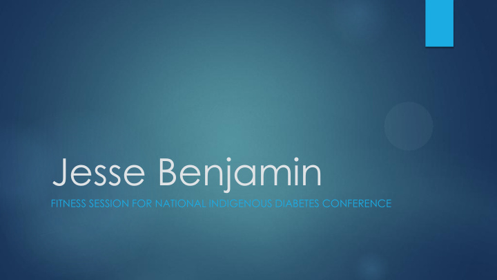 jesse benjamin