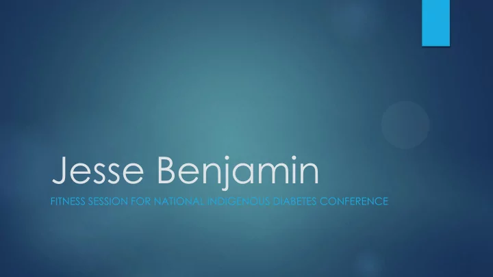jesse benjamin